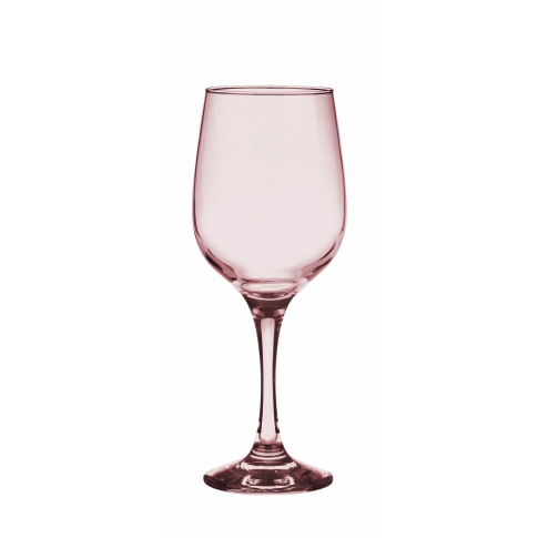 Różowy dymiony kieliszek do wina 300 ml w sklepie Dedekor.pl