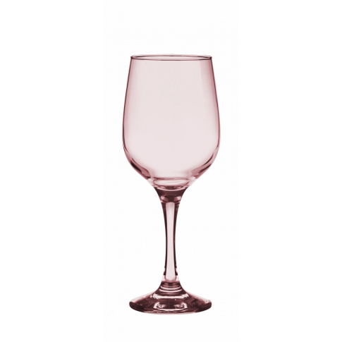Różowy dymiony kieliszek do wina 300 ml w sklepie Dedekor.pl