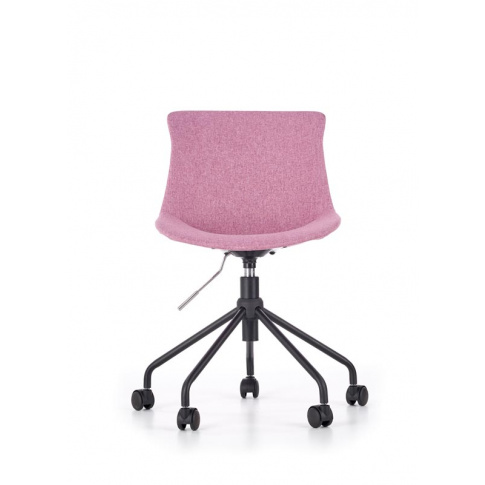Eleganckie tapicerowane krzesło obrotowe różowe w sklepie Dedekor.pl
