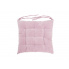 Poduszka na krzesło pikowana z wiązaniem różowa w sklepie Dedekor.pl
