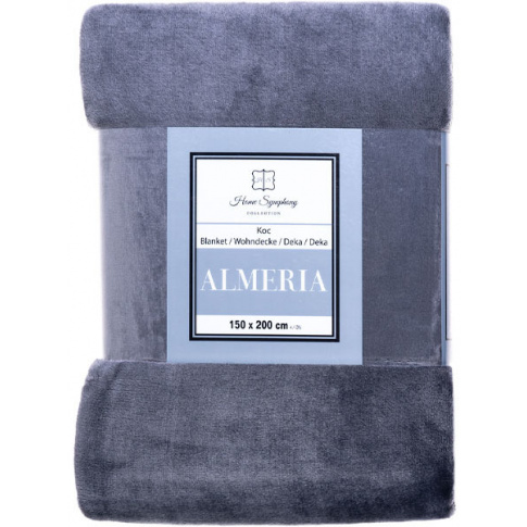 Miękki koc z mikrofibry  Szary w sklepie Dedekor.pl