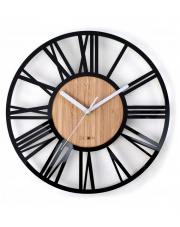 Duży zegar drewno loft
