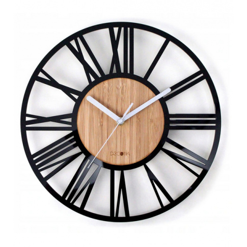 Duży zegar drewno loft w sklepie Dedekor.pl