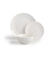 Komplet obiadowy porcelana 18cz. biały