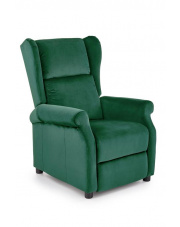 Rozkładany fotel wypoczynkowy AGUSTIN 2 ciemny zielony