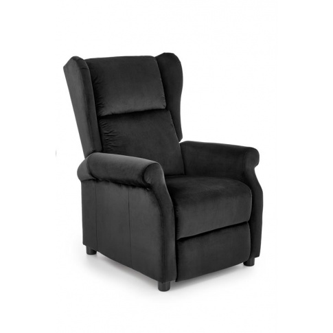 Rozkładany fotel wypoczynkowy AGUSTIN 2 czarny w sklepie Dedekor.pl
