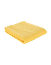 Koc polarowy musztardowy 130x150cm