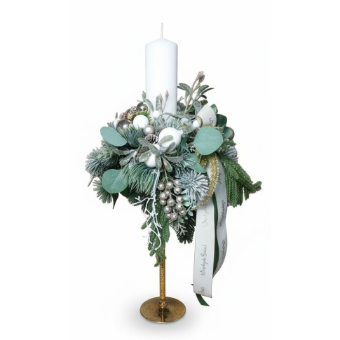 Stroik w kielichu wysoki ze świecą  w sklepie Dedekor.pl