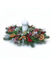 Stroik dekoracja Świąteczna suszone owoce 25/13