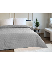 Narzuta na łóżko 3D 220x240 szary