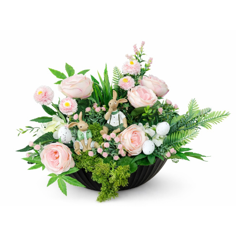 Dekoracja Wielkanocna Stroik z króliczkami w sklepie Dedekor.pl