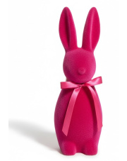 Zając flokowany figurka dekoracja 40cm 