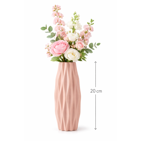 Wysoki wazon różowy 3D w sklepie Dedekor.pl