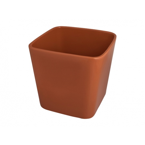 Donica ceramiczna pomarańczowa 19 cm w sklepie Dedekor.pl