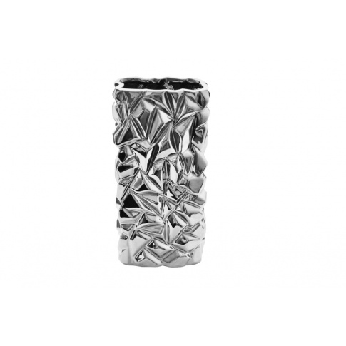 Wazon ceramiczny Srebrny 35cm w sklepie Dedekor.pl