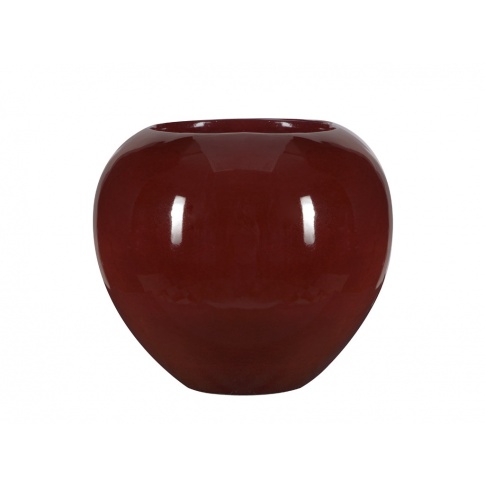Wazon cermiczny czerwony 26cm w sklepie Dedekor.pl
