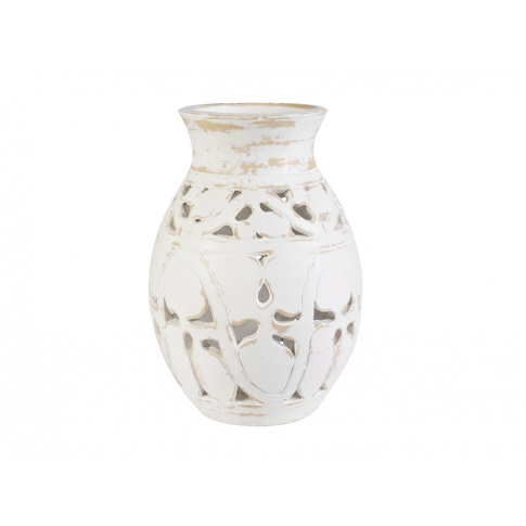 Wazon ceramiczny ecru 36 cm w sklepie Dedekor.pl