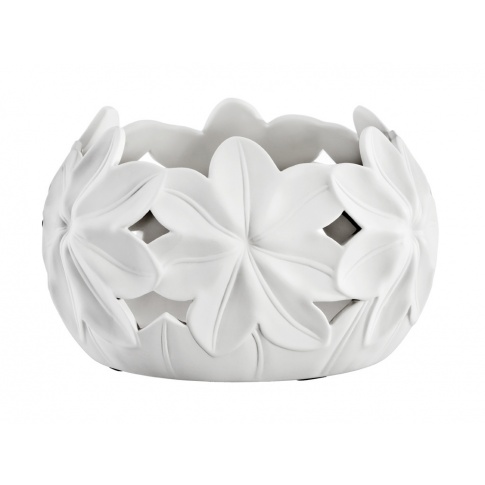 Wazon Flower biały 16 cm w sklepie Dedekor.pl