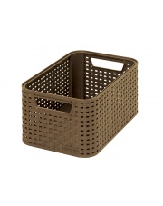 Ozdobny kosz Style Rattan 28,5x13x19 mocca