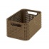 Ozdobny kosz Style Rattan 28,5x13x19 mocca w sklepie Dedekor.pl