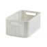 Kremowy koszyk Style Rattan 38,5x29x17 w sklepie Dedekor.pl