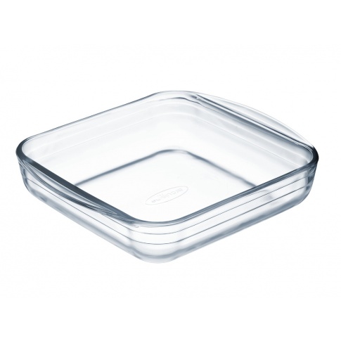 Szklane naczynie żaroodporne kwadratowe 21x21 w sklepie Dedekor.pl