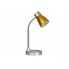 Srebrno pomarańczowa lampa biurkowa Disco Orange w sklepie Dedekor.pl