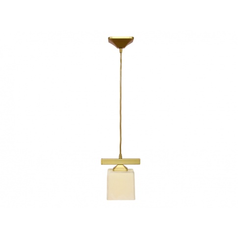 Złota lampa wisząca kostka w sklepie Dedekor.pl