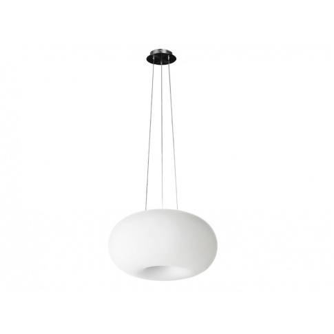 Biała wisząca lampa Optica 45x45x110 w sklepie Dedekor.pl