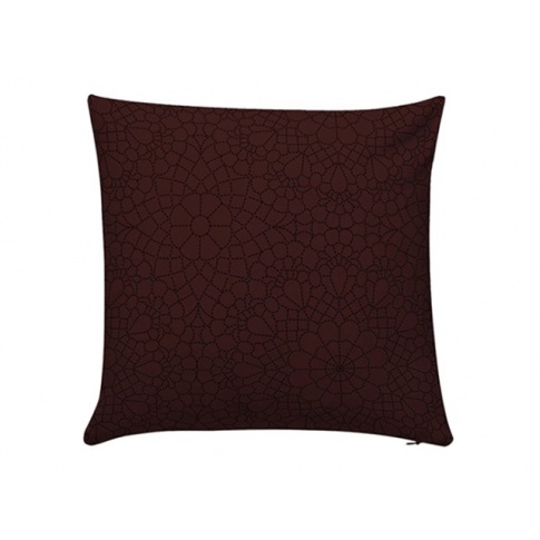 Bordowa poduszka do ozdoby Lace w sklepie Dedekor.pl