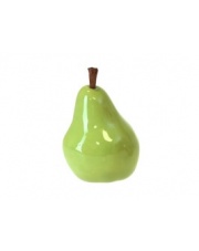 Zielona gruszka ceramiczna 13x10x10