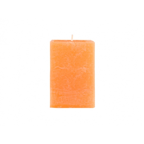 Ozdobna świeca zapachowa Rustic pomarańcza 6,5x6,5x10 w sklepie Dedekor.pl