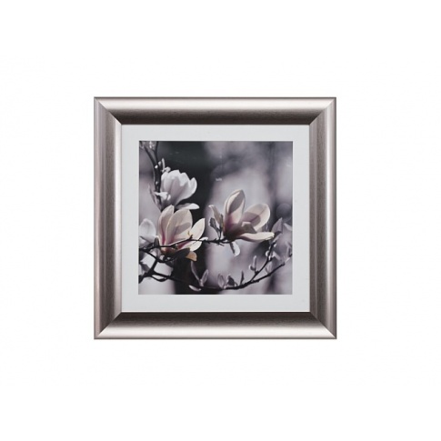 Czarno-biały obraz Kwiaty 56x56 kwadratowy w sklepie Dedekor.pl
