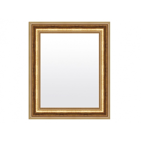 Drewniane lustro prostokątne 67x91 złoto crackle w sklepie Dedekor.pl