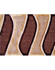 Prostokątny dywan Cut & Loop 200x290 brązowe fale