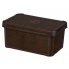 Pudełko plastikowe Deco M Leather 28,5x18,5x13,5 outlet w sklepie Dedekor.pl