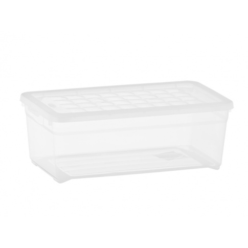 Plastikowe pudełko z przykrywką 5,7l transparentne w sklepie Dedekor.pl