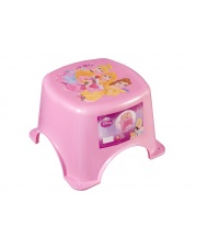 Różowy stołek dla dzieci Princess 27x23x22 plastikowy