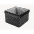 OZDOBNY KOSZ GLIMMER BLACK 25X25X18CM w sklepie Dedekor.pl