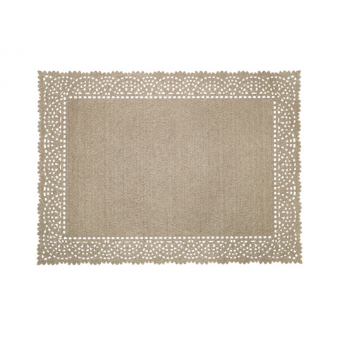Filcowa mata stołowa 45x33 beżowa w sklepie Dedekor.pl