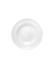 Płytki talerz porcelanowy Rococo śr.22,5 biały