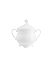 Elegancka cukiernica z pokrywką Rococo 400 ml porcelana