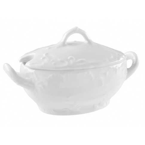 Porcelanowa musztardniczka z pokrywką Rococo 300 ml w sklepie Dedekor.pl