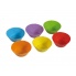 Komplet 6 silikonowych foremek do muffinów 7,5x3 różne kolory w sklepie Dedekor.pl