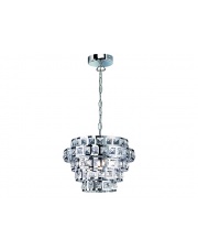Ozdobna lampa wisząca Palite 3 Płomienny Chrom śr.32