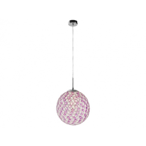 Dekoracyjna lampa wisząca Viva Purple kula śr.30 w sklepie Dedekor.pl