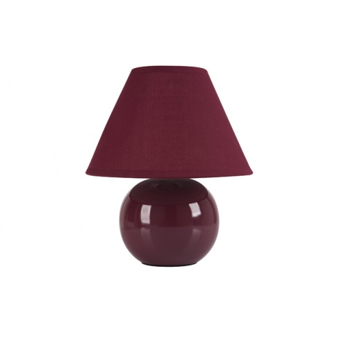 Bordowa lampa stołowa Color Burgund wys.26 w sklepie Dedekor.pl