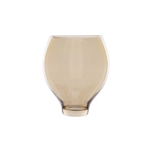 Ozdobny wazon/świecznik złoty Lister 20x17,5 szklany w sklepie Dedekor.pl