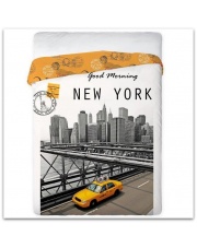 Pościel podróżnika New York Yellow 160x200