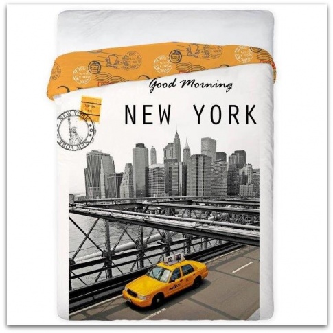 Pościel podróżnika New York Yellow 160x200 w sklepie Dedekor.pl